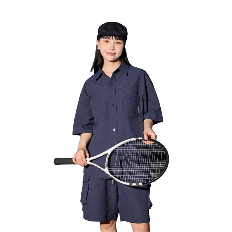 量大优供视频泡泡纱夏款短袖衬衫衬衫工装短裤男TZ17-特p55,男装休闲套装,电商B371