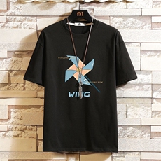 DX17112-P20纯短袖t恤男大码半袖打底衫宽松体恤衫砖墙挂拍，男装T恤，电商A040A