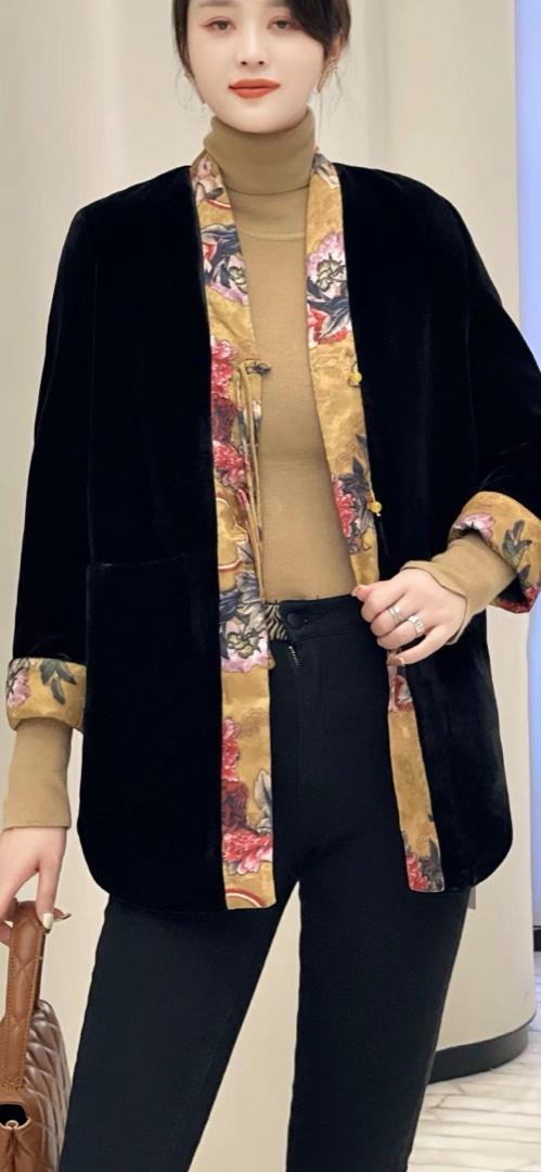 2021冬季新中式高定衣,女装棉衣/棉服,女人驿站