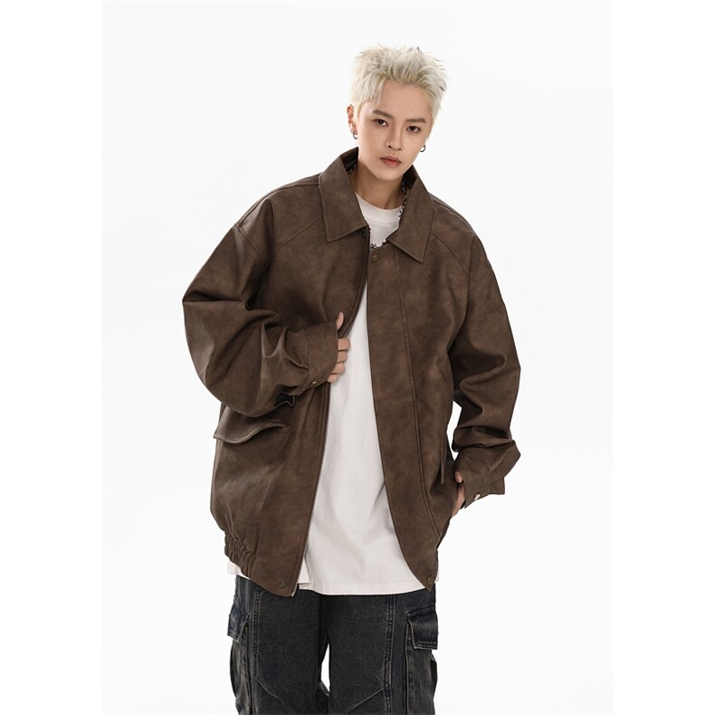 秋季新款港风美式vibe潮牌痞帅翻领夹克男XZ213-JK9007-P85控108,男装夹克,星座213