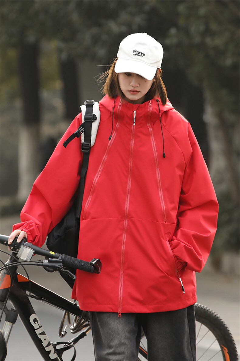 Cityboy情侣时尚连帽冲锋衣外套夹克团体班服,男装夹克,星座301D-5(原星座1415）