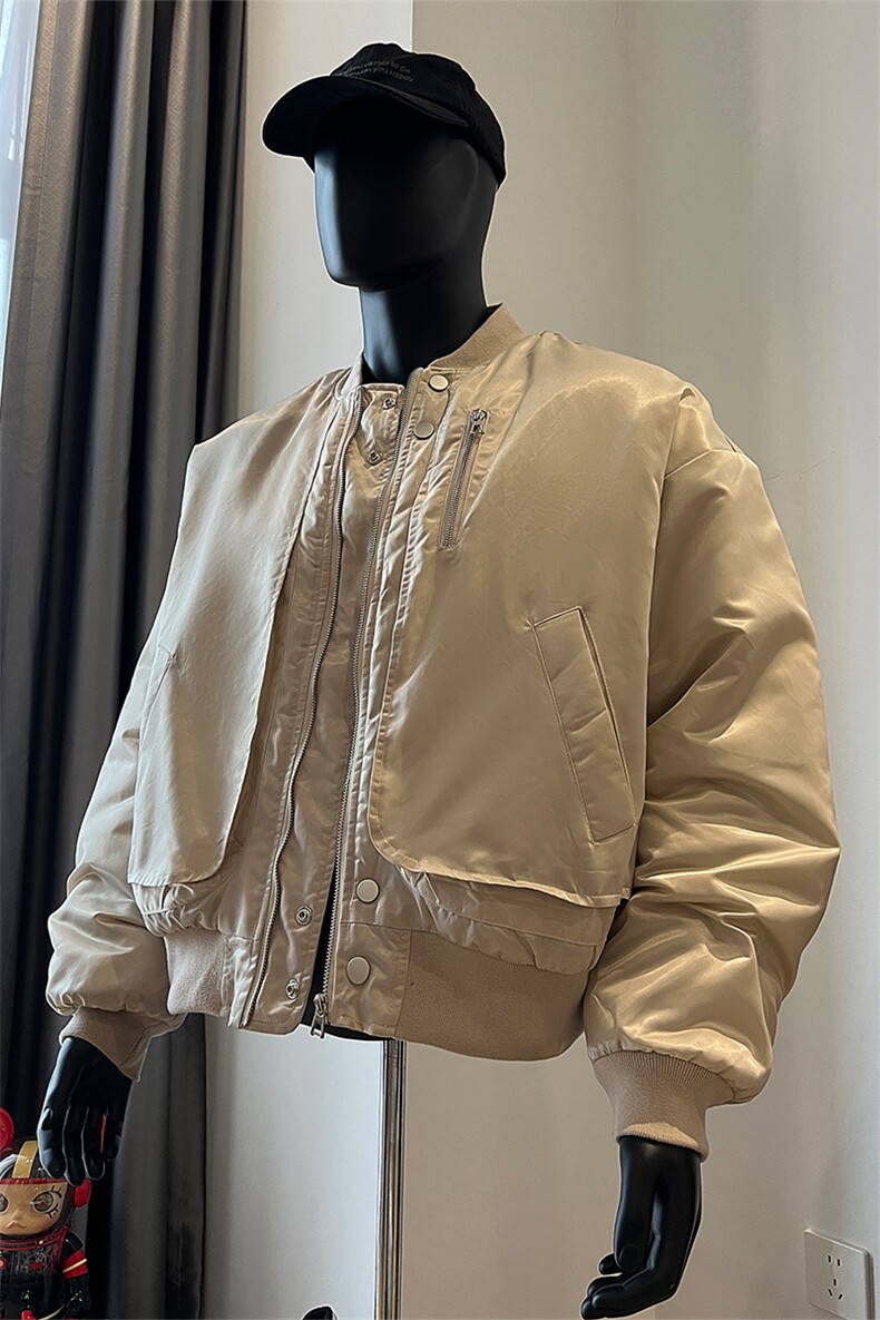 复古棒球服棉衣男冬季短款棉服工装飞行服夹克XZ514-2-MY005-P118,男装夹克,星座514-2(原B239)