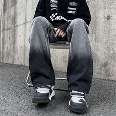牛仔裤男修身直筒长裤休闲裤裤子男A061-W9991-P60-限78，男装牛仔裤，电商A061-1