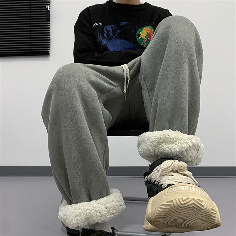 棉花绒休闲裤加绒束脚裤男KD566-P50,男装卫衣,电商D312-1