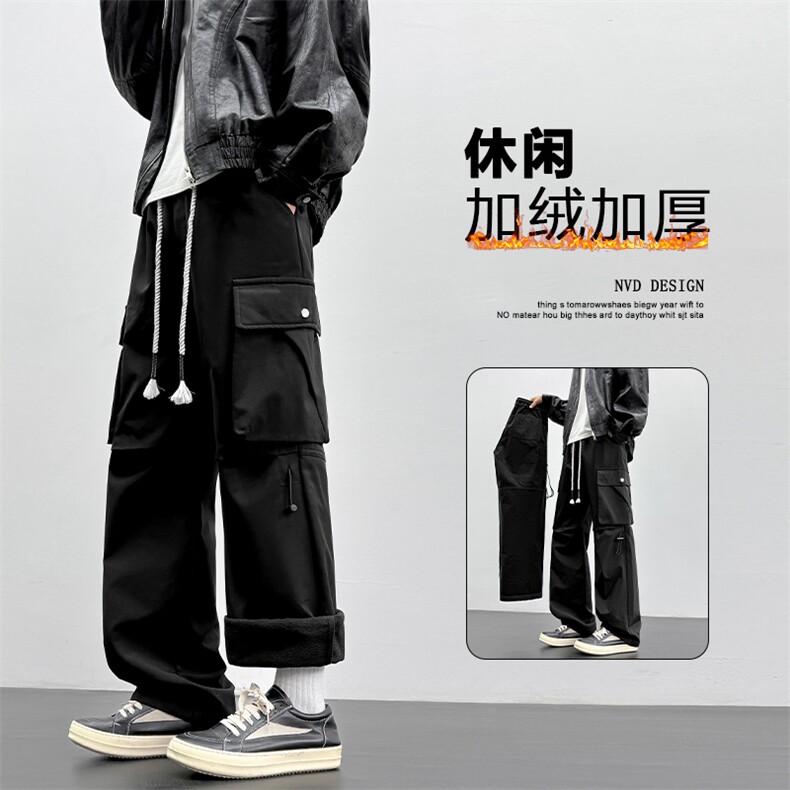 机能工装裤子加绒潮牌宽松休闲长裤JRK720常规特批33加绒特批43,男装工装外套,星座718-1
