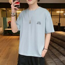 短袖t恤男装2021新款圆领夏季半袖纯棉打底衫潮流DS727T，男装T恤，电商A102
