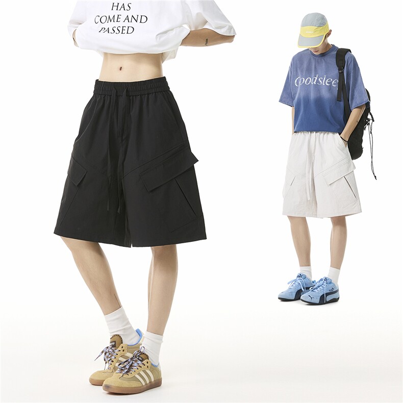 速干户外冰丝短裤2025夏装美式工装大口袋机能短裤DK306-P38,男装休闲裤,电商042