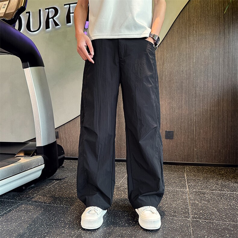 K20515-P68夏季新款激光打孔网眼透气裤子男潮流宽松直筒弯刀裤,男装休闲裤,电商A368