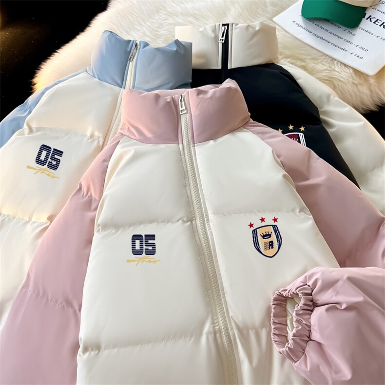 现货抖音得物可供视频三防加厚羽绒拼接棉衣外套面包棉服86618,男装棉衣,电商A486