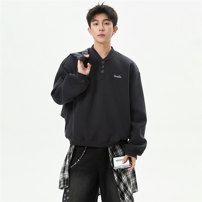 重磅420克刺绣连帽套头卫衣棒球领外套W030特P50，女装短外套，电商A073