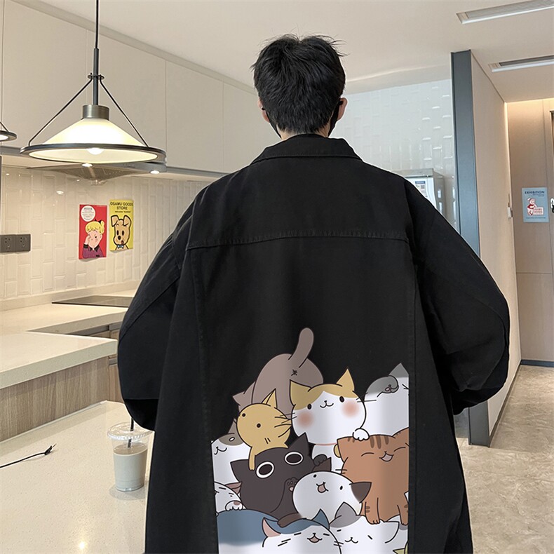 牛仔夹克男大码牛仔外套男茄克NJ77162-P60加绒款-P75,男装夹克,电商A040