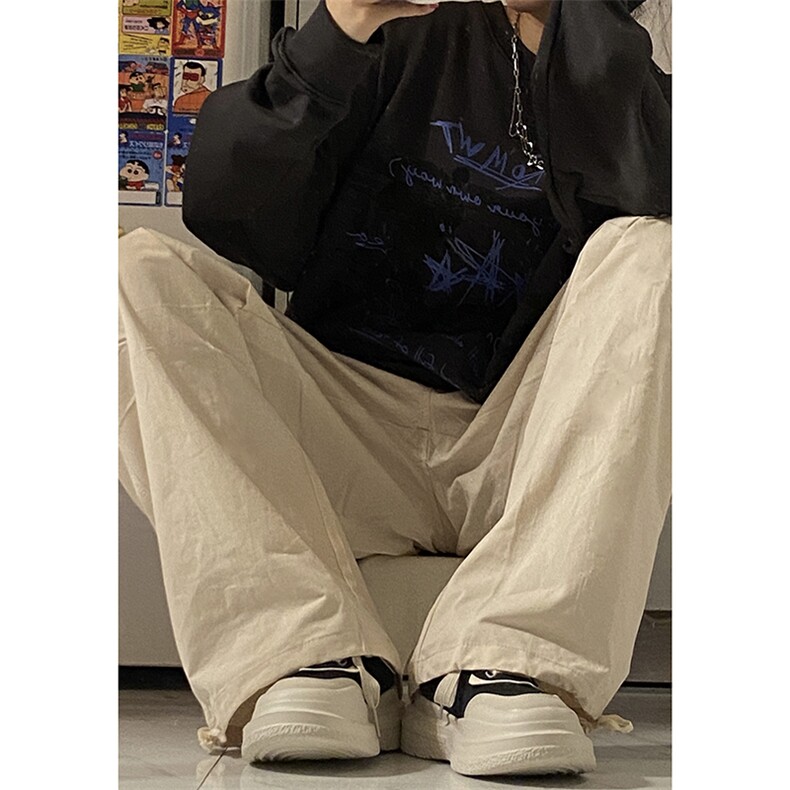 B221美式ins街头hiphop宽松工装休闲裤子LK23122-P65控88,男装休闲裤,电商B221