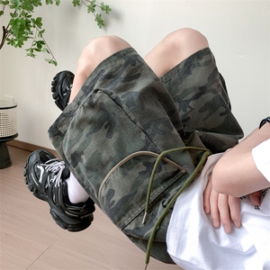 迷彩工装短裤男款hiphop五分裤高街潮牌休闲中裤D0636-P48图片