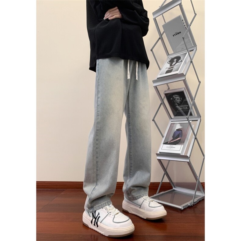 大量现货，抖音高品质!宽松直筒牛仔裤男A080-9299-特P38控68,男装牛仔裤,电商A080