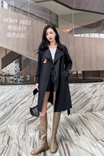 现货风衣，女装风衣，尼帝曼依