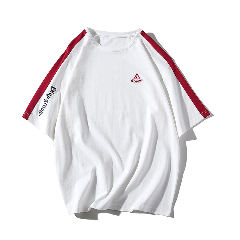 2021新款夏季短袖t恤男士打底衫韩版拼色中袖上衣服潮DS350TP25,男装T恤,电商A102