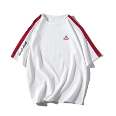 2021新款夏季短袖t恤男士打底衫韩版拼色中袖上衣服潮DS350TP25，男装T恤，电商A102