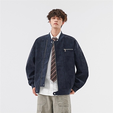 美式高阶秋冬PU棒球服夹克痞帅百搭情侣外套J562505TP75，男装夹克，电商A247