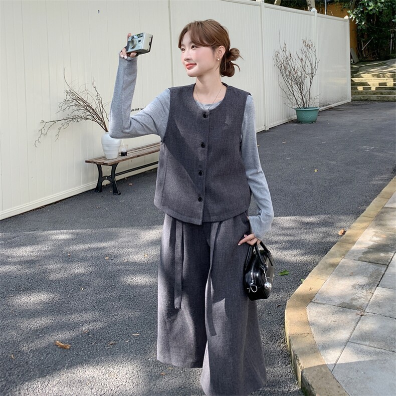 新款主推羊毛呢三件套2620-P185-K268,女装套装/套裙,2C129