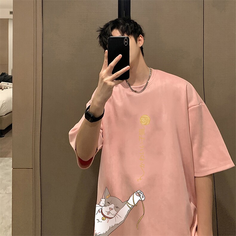 麂皮绒短袖t恤男大码半袖男JD82013-P25,男装T恤,电商A040