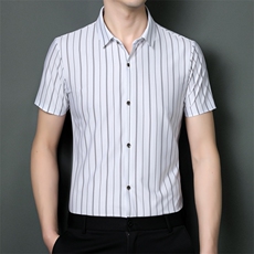 SQY9828男式2023年夏季新款衬衫男短袖商务时尚休闲衬衣男装P80，男装衬衫，电商B360