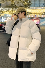 抖音直播带货高品质净色纯色光版二开加厚棉衣面包服MY8801P50，男装棉衣，电商C408(原B339-1)