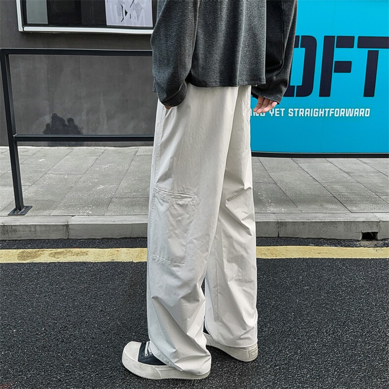 老钱风美式复古运动裤三防冲锋裤直筒休闲裤504-K254-特P25控49,女装休闲裤,星座504