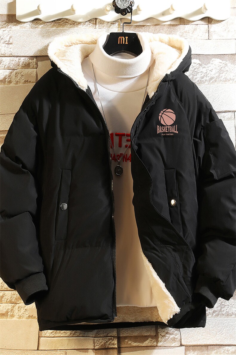 MY16237-P100加厚加绒连帽衣男大码服男面包服男砖墙挂拍,男装棉衣,电商A040A