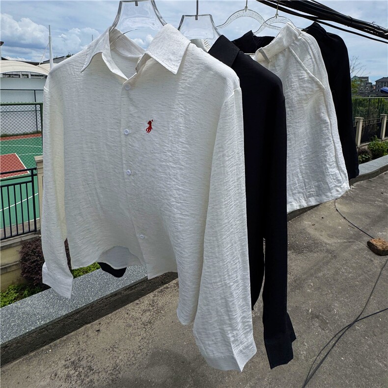 TC01男女休闲长袖衬衫短裤风套装棉麻透气凉爽高级面料慵懒风,男装牛仔裤,星座115A(原星座507）