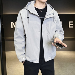 外套男春秋新款男士冲锋衣宽松休闲美式工装夹克JK02638-P73图片