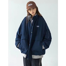 外套女春秋2025新款宽松抽绳收腰显瘦中长款连帽冲锋衣J8028，男装夹克，星座1116A（原606A-3）