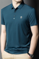 F1327男士2024年夏季新款短袖T恤中老年爸爸装polo衫体恤翻领，男装T恤，电商B360