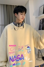 控78假两件毛衣男大码加绒针织衫男毛线衣M80186-P55加绒P70，男装针织衫/毛衣，电商A040