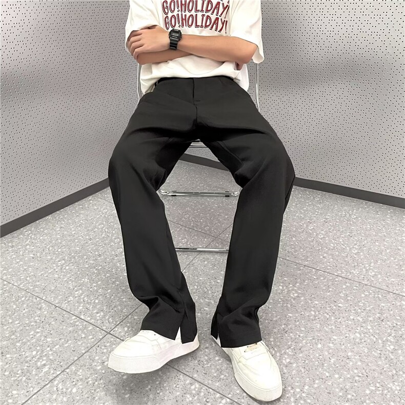 慵懒男潮潮流日系休闲2023九分裤春季西裤ZK40P38,男装休闲裤,星座1116-2