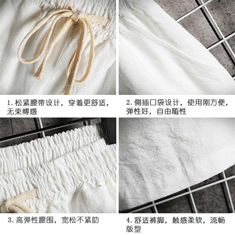 YD33099-P25亚麻短裤男大码棉麻五分裤男中裤沙滩裤网格挂拍,男装休闲裤,电商A040A