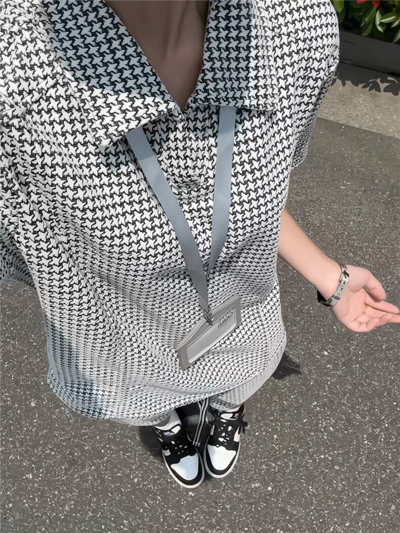 XZ809A/TZTZ03套装P85千鸟格套装,男装休闲套装,星座809A(原222-1)