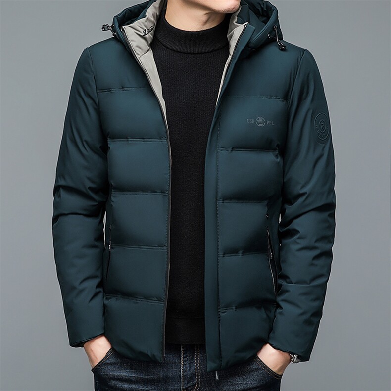 棉衣男冬季加厚保暖新款中年男士爸爸装商务休闲棉服可脱卸帽外套图片