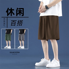 潮流运动休闲五分短裤夏季冰丝清爽超薄裤DK516特批15，男装休闲裤，星座718-1