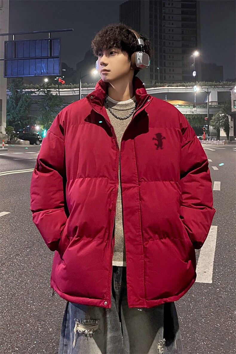 外景冬季新年新款加厚面包服男宽松保暖棉衣立领外套MF00432/P90,男装棉衣,电商B316