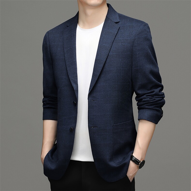 BW6519钱塘2020-2春秋新款中年男士简约休闲百搭合身西装P385,男装西服,钱塘207-2