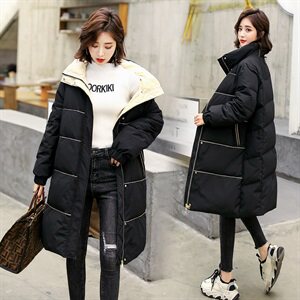 羽绒服90绒女中长款冬季新款外套过膝时尚加厚羽绒外套图片