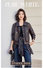 2025秋装新品2C256-106-P135-K208，女装皮衣，2C256