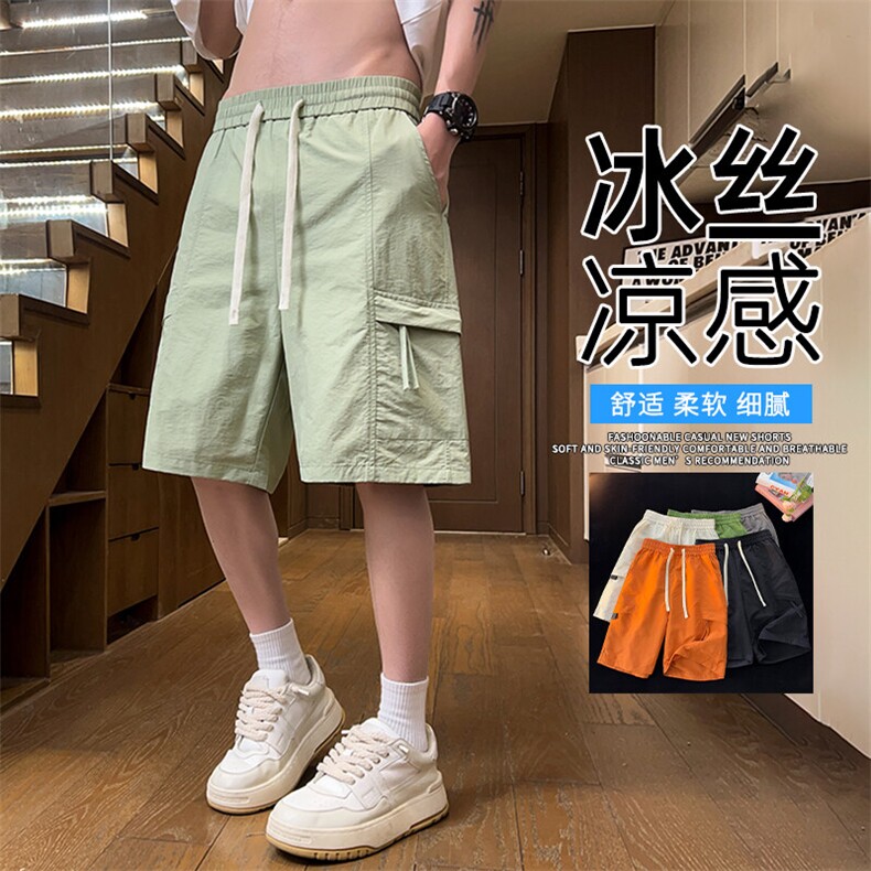 抖音品质短裤男夏季薄款男生宽松五分裤A146-GY252特p22量大优,男装牛仔裤,HDA146