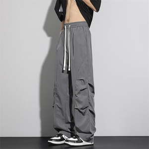 2025新款美式高街vibe褶皱工装男潮牌休闲裤子XZ301b-2-CK722TP30图片
