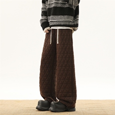 09冬季新款加棉加厚棉裤三角形压线宽松休闲裤XZ211-1-K2469-P75，男装棉裤，星座211-1