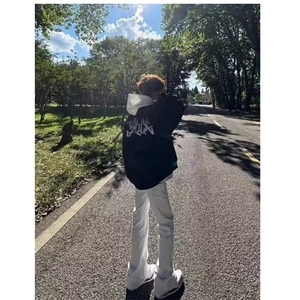 【有货】DF103-P50美式高街情侣刺绣字母春秋季飞行夹克图片