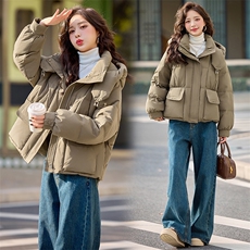 短款白鸭绒羽绒服时尚潮流2024年冬季新款，女装羽绒服，橙子家