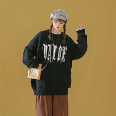 中性风22秋/冬新款ins潮流字母宽松百搭圆领套头毛衣M1051P50控68，男装针织衫/毛衣，A247A