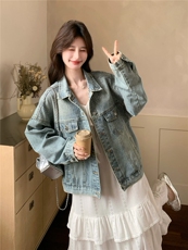 【现货】主推烫钻牛仔外套P155-K248，女装短外套，浙宝128A