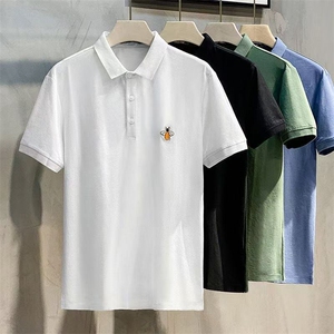 1506-1/TGP70081彩色小蜜蜂刺绣Polo/P39纯色刺绣polo男士短袖T恤